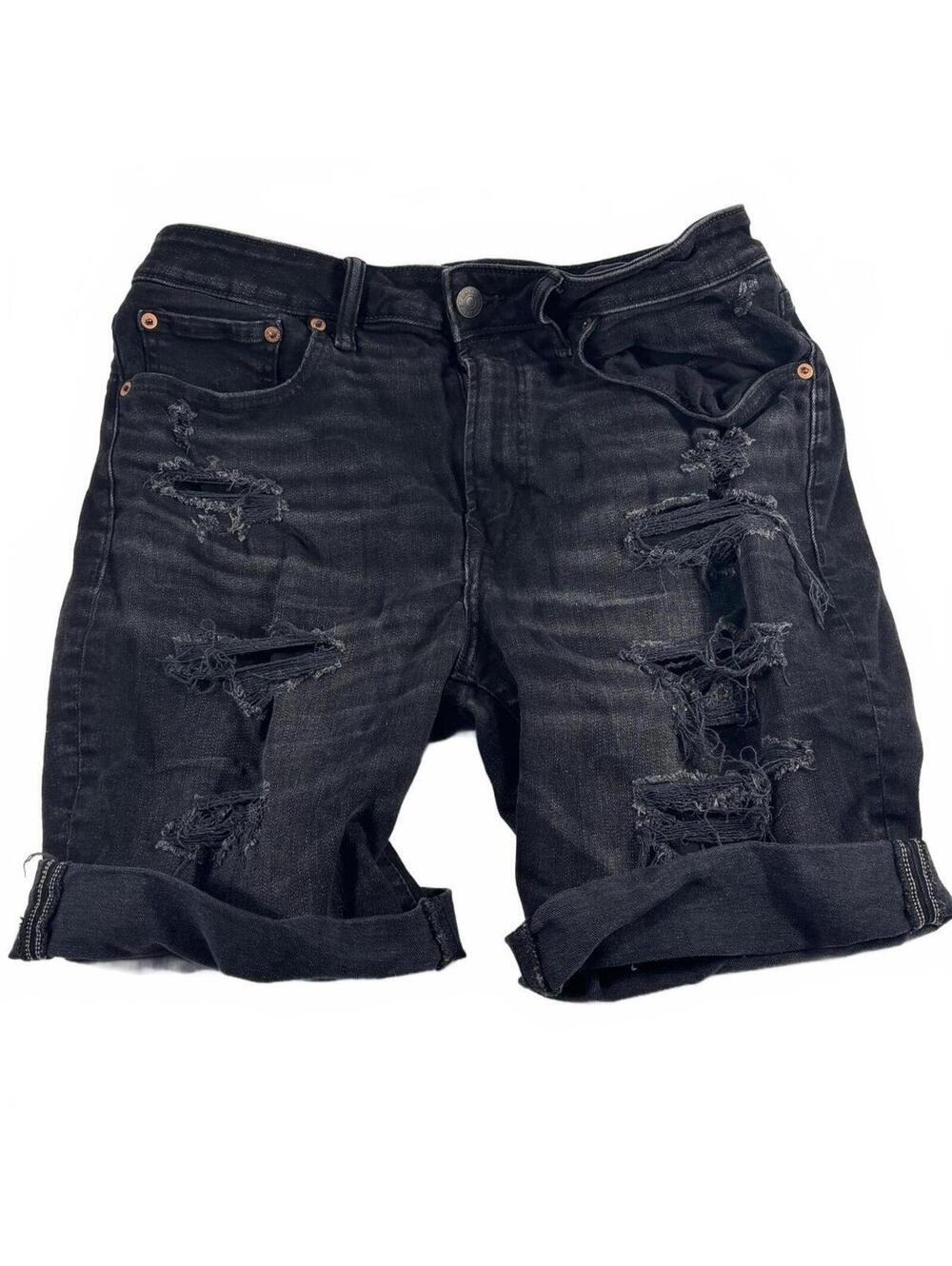 American Eagle Men's AirFlex+ Distressed Denim Short Size 34
